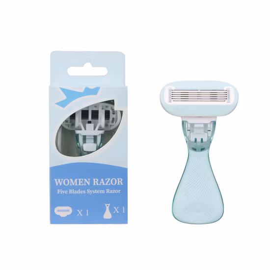 Rasoir jetable de 4 lames de rasage de femmes d'acier inoxydable de soins personnels