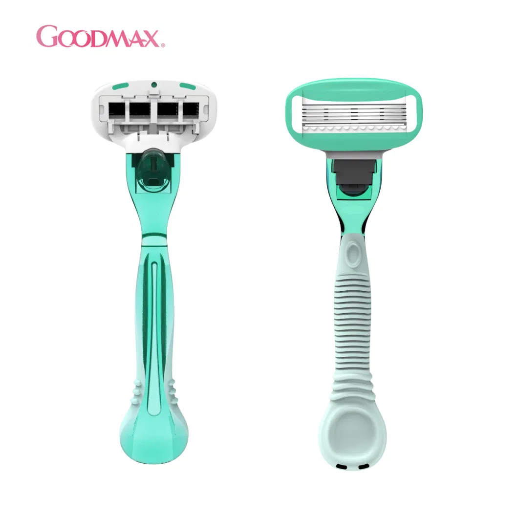 Personal Care Stainless Steel Women System Razor with Five Blades