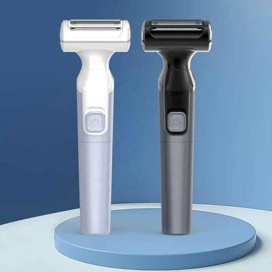 Rasoir électrique alternatif 2 en 1 pour hommes, couteau à barbe, rasage complet du corps, lavable